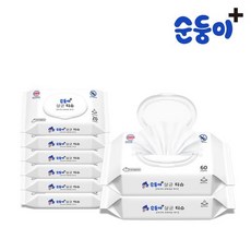 순둥이 살균티슈 캡 60매 2팩+휴대 캡 20매 6팩, 순둥이 살균티슈 캡형 60매 2팩+휴대 캡형 20매 6팩