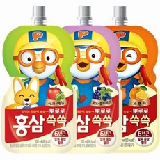뽀로로 홍삼쏙쏙 혼합 20팩더하기20팩, 본상품선택, 뽀로로 홍삼쏙쏙 사과매실 20팩+오렌지 20팩, 20개