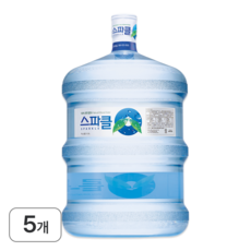 스파클생수 18.9L 5통 (빈통회수), 5개