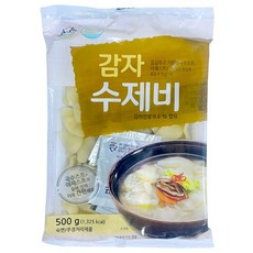 송학식품 감자수제비500g 10봉 1박스 (스프포함), 500g