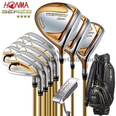 골프 클럽 전체 세트 HONMA S07 풀 incloud 드라이버 우드 아이언 퍼터 R 또는 S 플렉스 그라파이트 샤프트, 9) 95 S with Bag