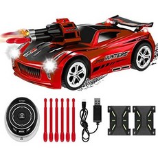 Innovateking Smart Voice RC Car Shooting Remote Control Car with Cool LED Light and Sound 3 Race Mo, Red_Small, Red_Small, Red