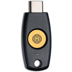 T120 - FIDO2 KEY U2F PIN 터치 보안 키 USB-C ( Made in Korea ), Black, 1개