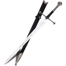 반지의 제왕 검 LOTR 엘레사르 왕의 안두릴 수제 스테인리스 중세