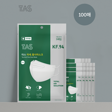 [TAS] KF94 타스마스크 새부리형 대형 화이트 100매입