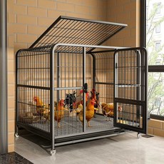 가정용닭장 견사 울타리 토끼 닭사육장 강아지 새장, 1. 블랙 - 95x65x85