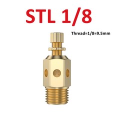 유량 조절기 황동 머플러 배기 공압 소음기 스로틀 밸브 STL, [01] 1PCS, 01 STL 1l8, 1개