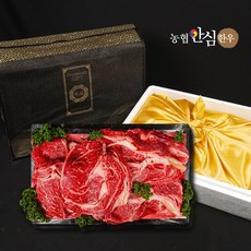 [9316] 1+ 농협안심한우 VVIP 구이선물세트 2호 (등심700g+특수부위300g/등채반/총 1kg/1+), 1세트