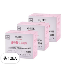 마이비 플라워 수유패드, 60매, 12개