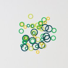 니트카페 니트프로 니팅악세사리 원형 링마커, 1세트, 혼합색상