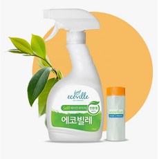 에코빌레 벽걸이 에어컨 셀프 청소 스프레이 에어컨살균제 500ml 2개