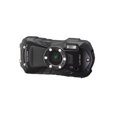 리코 WG-80 블랙 방수 디지털 카메라 충격방지 Freezeproof 크러쉬Proof 마, Black, Camera Only, 1개