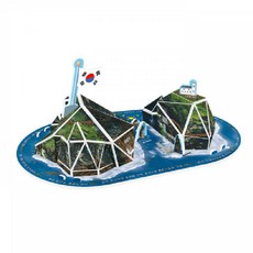한국사 입체퍼즐 - 현대 독도 (소) 페이퍼크래프트 에듀퍼즐 3D퍼즐 종이모형 퍼즐교구 만들기체험 페이퍼토이 종이접기 큐빅펀 종이로만들기 아동, 1