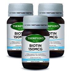 톰슨(Thompsons's) 톰슨 비오틴 150mcg 100 정 X 3개, 300정, 1세트