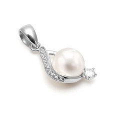 비앤비골드팬던트모던진주화이트골드펜던트jnp3858