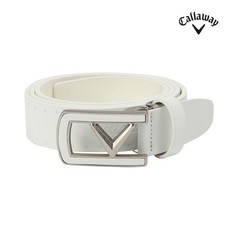 [캘러웨이]20FW 여성 로고 배색 포인트 벨트 CWATJ9855-100_G, WHITE