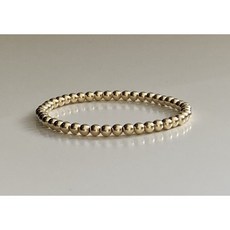 [SSERENE] *4MM* Gold bead bracelet 헐리웃 셀럽 14K골드 비드팔찌 골드볼 팔찌