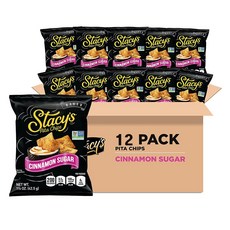 스테이시 시나몬 피타칩 스낵사이즈 12개x42.5g Stacy's Cinnamon Sugar Flavored Pita Chips 12ct, 42.5g, 12개