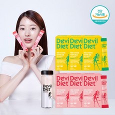 애플트리 김약사네 악마다이어트 아쿠아 프로 12주분 (파인애플맛 3박스 피치맛 3박스) + 보틀 1통