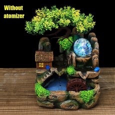 Resin Crafts Feng Shui Fountain Home Office Decor Indoor Water Fountain Rockery landscape Ornament Z, 1개