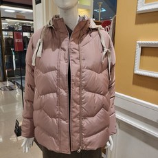 BCBG 비씨비지 겨울23 니트 후드 다운 점퍼 B3D9F872