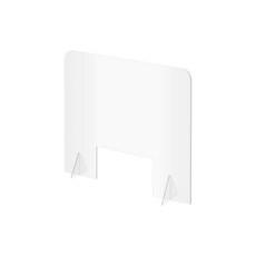 아크릴칸막이450 창구형 0786 비말차단칸막이 책상가림막 450x450x3 mm 1개입 5개