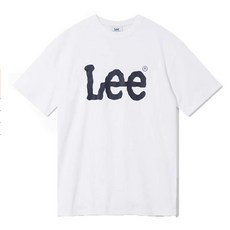 LEE 기본 반팔 티셔츠 빅로고 화이트 편한 여름 쿨링