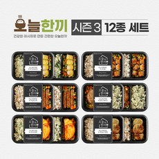 오늘한끼 시즌3 도시락 12팩 250g x 12팩 (3kg)냉동 간편조리 건강 혼밥 야식 간식 식사대용 간편식