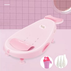 다소미얼/ 유아욕조 아동 머리 감는 긴 의자 접을수 있어 가정용어린애가 머리를 감는 침대 녀아가 누워 있는 의자 ST44 C11, 03 핑크