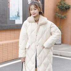 영캐주얼 경량 롱패딩 여성용 트렌디