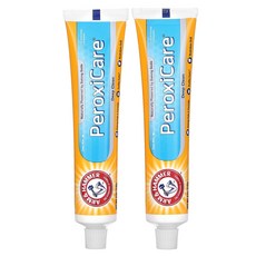 암앤해머 Arm & Hammer PeroxiCare 딥 클린 충치 예방 불소 치약 민트 트윈 팩 각 170g(6.0oz)