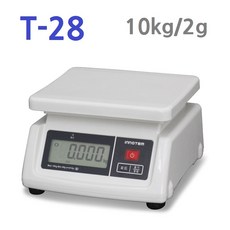 이노템 T-28 단순 중량저울 10kg 2g 포장 검사 제빵 제과 주방 충전배터리 내장 아답터포함 다용도 전자저울, 10kg/2g