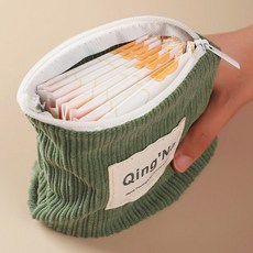 럭스올리브 시크릿 밴딩 미니 파우치 코듀로이 대용량