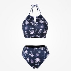 레노마수영복 여성 비치 방갈로 하이웨스트 2피스 비키니 (RN-LS19303)