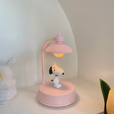 귀여운 스누피 무드등 수면등 취침등 여아 침대 협탁 앰비언트 라이트 찰리 브라운 LED 피규어 모델 데스크탑 장식 선물s, Snoopy