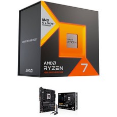 AMD 라이젠 7 7800X3D 4.2GHz 8코어 AM5 프로세서 & ASUS TUF 게이밍 X670E-PLUS WIFI ATX 마더보드 키트 - 7800x