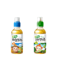 코코몽 유기농하늘보리 200mL 24개+순한 작두콩차 200mL 24개, 유기농하늘보리 24개 + 순한작두콩차 24개