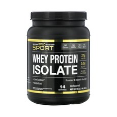 California Gold Nutrition 웨이 프로테인 1 파운드 무맛 Sport Whey Protein Isolate Powder Unflavored, 1개, 1파운드(454g)