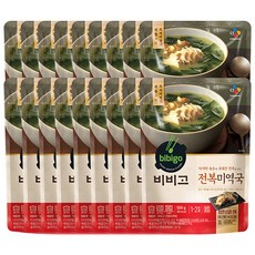 CJ제일제당 비비고 전복미역국 500gX18개, 단품