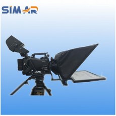 휴대용 미니 텔레 프롬프터 스마트폰 아이패드 Simar 전문 자동 미러 플립 모니터 스튜디오 카메라 TV 대학 라이브 스트리밍용 22 인치, 1개