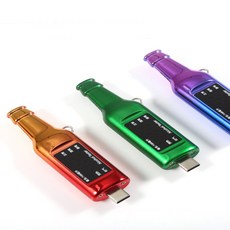 USB C타입 아이폰 미니 휴대용 음주측정기, 퍼플, 1개