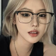 블루라이트차단안경 안경 반뿔테 도수없는안경 하금테
