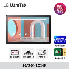 LG 울트라탭 10A30Q-LQ14K 2K 고해상도 슬림베젤 SSD64GB 스피커 태블릿 PC