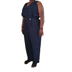 218306 타미힐피거 여자 Geo Print Dot Sleeveless 점프슈트 S M L 엑스라지 X엑스라지