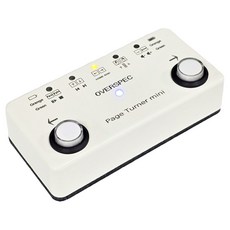 페이지터너 미니 화이트 - Made in Korea 2025년 신제품출시 1년 무상A/S 블루투스 태블릿악보 페달, 1개 이지터너 미니 화이트 - Made in Korea 2025년 신제품출시 1년 무상A/S 블루투스 태블릿악보 페달