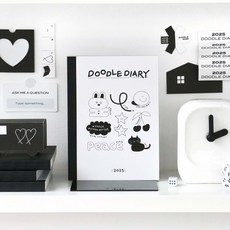 아이코닉 2025 두들 다이어리, 01 White, 1개