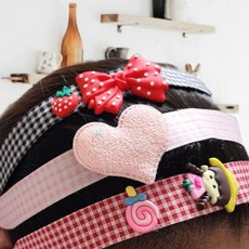 찍찍이 잔머리 고급 밴드 트렌드 헤어 qhf*3446nk, 1개