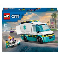 레고 시티 응급 구급차 60451, 혼합색상, 1개 혼합색상, 1개