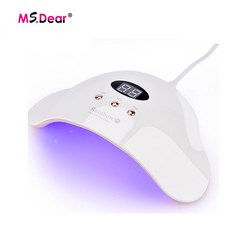 LED UV 램프 네일 건조기 손톱 발톱 젤 폴란드어 적외선 감지 LCD 디스플레이 매니큐어 기계 네일 아트 살롱 도구|네일 드라이어|, 1개, CHINA, 24W Nail Lamp