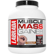 라브라다 뉴트리션 Labrada Nutrition Muscle Mass Gainer 머슬 게이너 초콜렛 6lbs, 1개, 2.722kg